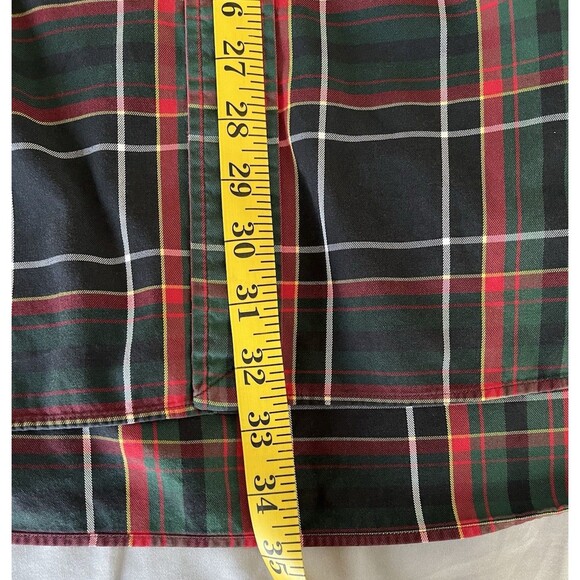 Polo Ralph Lauren Blake Shirt Mens 2XL Red Green Black Plaid Oxford Button Down - Picture 13 of 16